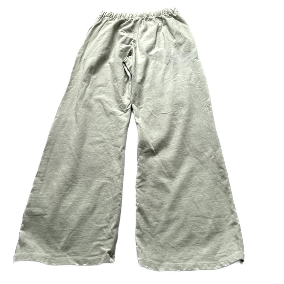 John Galt PANTS Pale Green Size 3 Made in Italy 100% Cotton Straight Leg Pull on - Picture 3 of 6